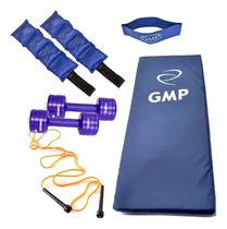 Combo Inicial Gimnasia Banda Colchoneta Soga Tobillera Gmp