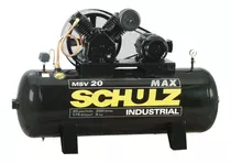 Compresor De Aire Eléctrico Schulz Max Msv 20/250 Trifásico 257l 5hp 220v/380v 50hz Negro