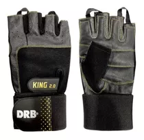 Guantes Gym Cuero Entrenamiento Pesas Fitness Drb King 2.0