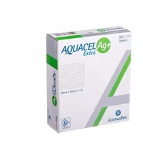 10 Apósitos Aquacel Extra Ag Alginato Plata 5x5cm Convatec