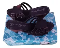 Zueco Lady Stock Talle 37 Usados Impecable Estado Tachas