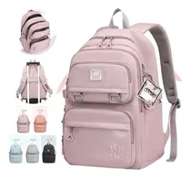 Mochila Impermeável Estilosa Feminina Fashion Grande Moderno Cor Rose