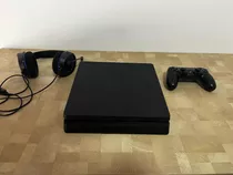 Playstation 4 Slim 1tb Sony + Controle + Headset Gamer + Jogo Uncharted 4