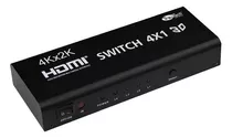 Switch Selector Hdmi 4x1 Trautech Ultra Hd 4k 2k Audio Indep
