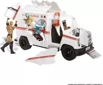 Wwe Wrekkin Slambulance - Vehículo Con Ruedas Giratorias Y