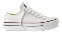 Zapatillas Converse All Star Chuck Taylor Ox Platform Blanco