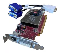 Placa De Vídeo Ati Hd3450 - 256mb, Pci-e X 6 C/cabo Duplo