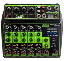 Pro Bass Studio Link 8 Consola Mixer 8 Canales Interface Usb