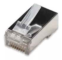 Ficha  Rj45 Plug 8 Contactos  Cat 5e Blindado