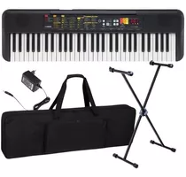 Kit Teclado Yamaha Musical Psr F52 Arranjador + Suporte Bag