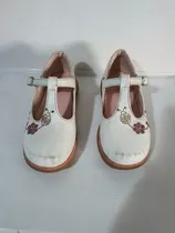 Zapatos Niña T29 Blancos Bordados (amt)