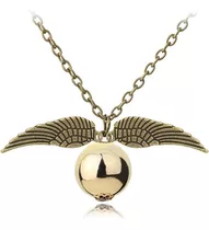 Collar Con Dije De Snitch Dorada Harry Potter Color Dorado