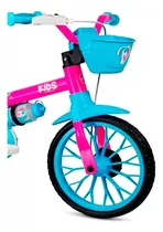Bicicleta Infantil Aro 12 Unicórnio Absolute Kids Criança Cor Rosa