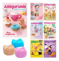 Kit 7 Revistas Amigurumis Crochet Adorable 3 Ovillos Arcadia
