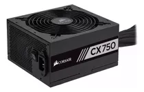 Fonte Corsair De 750w Cx750 80 Plus Bronze + Cabo De Força