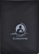 10 Pasta Cardápio Com 2 Bolsas Fixas