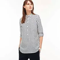 Camisa Lacoste Mujer Manga Larga Qf2461