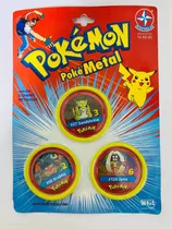 Tazo Metalico Pokemon Original Lacrado