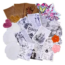 Set Scrapbooking Bullet Journal Vintage Sticker Papelería 