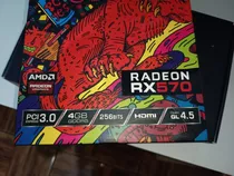 Placa De Vídeo Amd Radeon Rx570 Gddr5 4gb 256