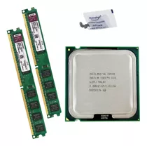 Cpu Core 2 Duo E8400 3 Ghz + Kit Memória Ddr2 800mhz 4 Gb