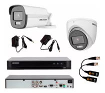 Kit 2 4 8 Camara De Seguridad 5mp Colorvu Color Vu Hikvision