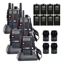 Handy Baofeng Uv5r 8w Kit X 4 Walkie Talkie Bibanda + Extras