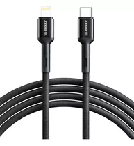 Cable C De 10 Pies Carga Rapida Compatible Con iPhone Negro