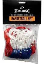 Red De Basquet Spalding All Weather Basketball Net Color Tricolor - Red White Blue