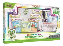 Box Pokémon Coleção Paldea Sprigatito 40 Cartas Copag