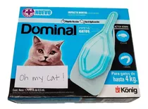 Pipeta Antipulgas Dominal Para Gatos Menos De 4 Kg