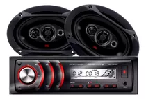 Estereo Crown Mustang + Parlantes Jbl Flex 6x9 PuLG 100rms