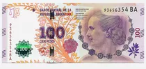Fk Billete Argentina 100 Pesos 2016 P-358c Series Ba U N C