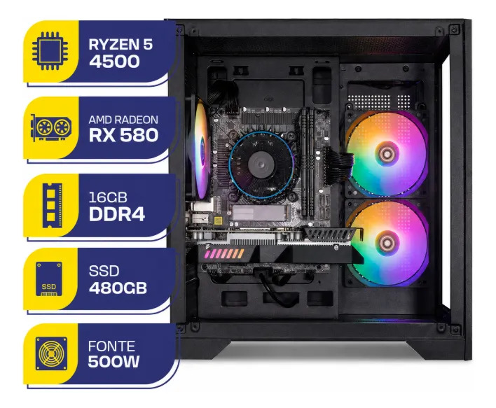 Pc Ryzen 5 4500 | Mercado Livre