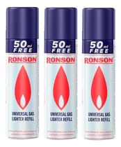 Pack X3 Gas Butano Ronson 300ml - Lireke