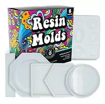 Juego De Moldes De Resina Epoxi Molde De Silicona Para Plato