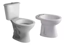 Inodoro Con Mochila Bidet 3a Andina Ferrum Largo Juego Baño 