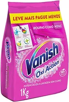 Tira Manchas Em Pó Vanish Multi Power Oxi Action 1kg Refil Econômico Para Roupas Coloridas