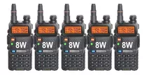 Kit X 5 Handy Baofeng Uv5r 8w Bibanda Radio Walkie Talkie 