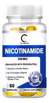 Antioxidante Nicotinamide 500mg + Resveratrol 100mg 60 Cap