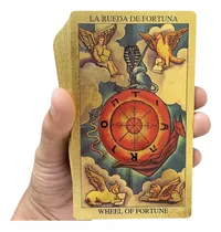 Tarô Dourado Gold Tarot Cartas 78 Cartas Espanhol Inglês