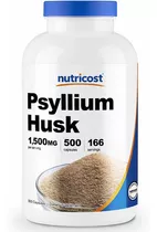 Psyllium Husk 1500mg (500 Cápsulas) Nutricost Hecho En E.u. Sabor Sin Sabor