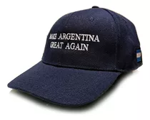 Gorra Maga Make Argentina Great Again Gabardina Azul Marino