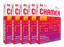 Papel A4 Chamex Office 75g Com 500 Fls / Caixa Com 5 Resmas