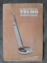 Antiguo Manual De La  Lustraspiradora Yelmo