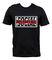 Remera Social Distortion Logo Rectangular 100% Algodón