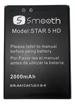 Bateria Pila Smooth Star 5hd 3.7v 2000mah Somos Tienda 