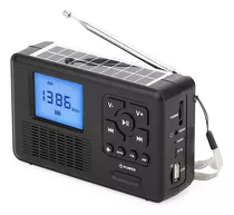 Rádio Portátil Mini Dab/fm Solar Hand Crank Radio-b