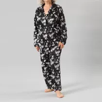 Set De Pijama Satin Print  Mujer Flores 33241-114