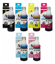 Kit Colorido 6 Refil 100ml Cada P/ Bulk L800 L805 L810 L850